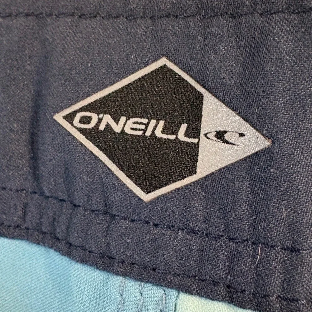ONeill Mens Colorblock Board Shorts Blue Mint‎ Green Swim Trunks 36